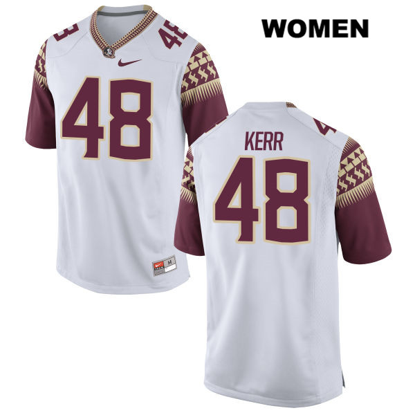 Women's NCAA Nike Florida State Seminoles #48 Armani Kerr College White Stitched Authentic Football Jersey GGQ0869LQ
